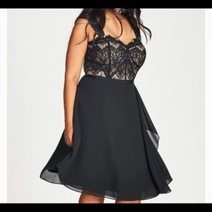 City Chic DRESS EYELASH EVIE - new with tags